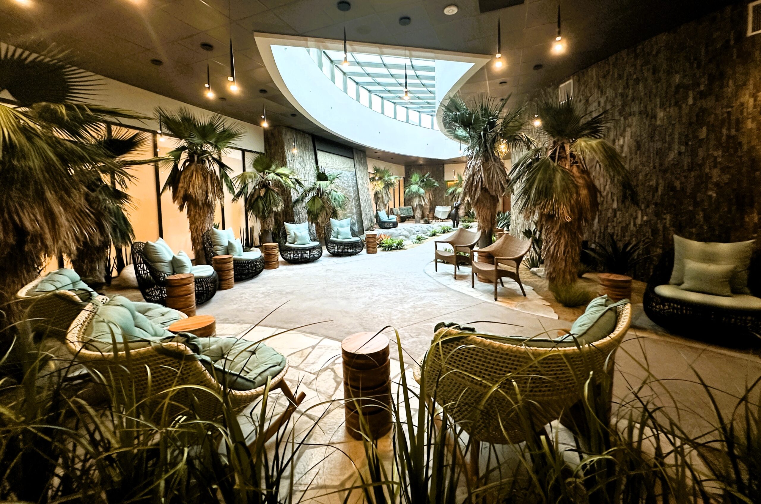 Indoor Tranquility Garden at Séc-he spa in PalmSprings. @Barbara Redding