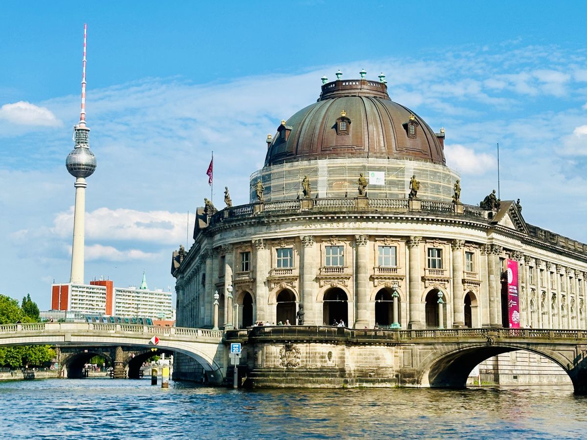 @Barbara Redding Berlin's Altes Museum with the TV Tower in the background
