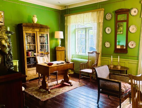 Karen Blixen wrote stories in this room at Rungstedlund, the author's estate.