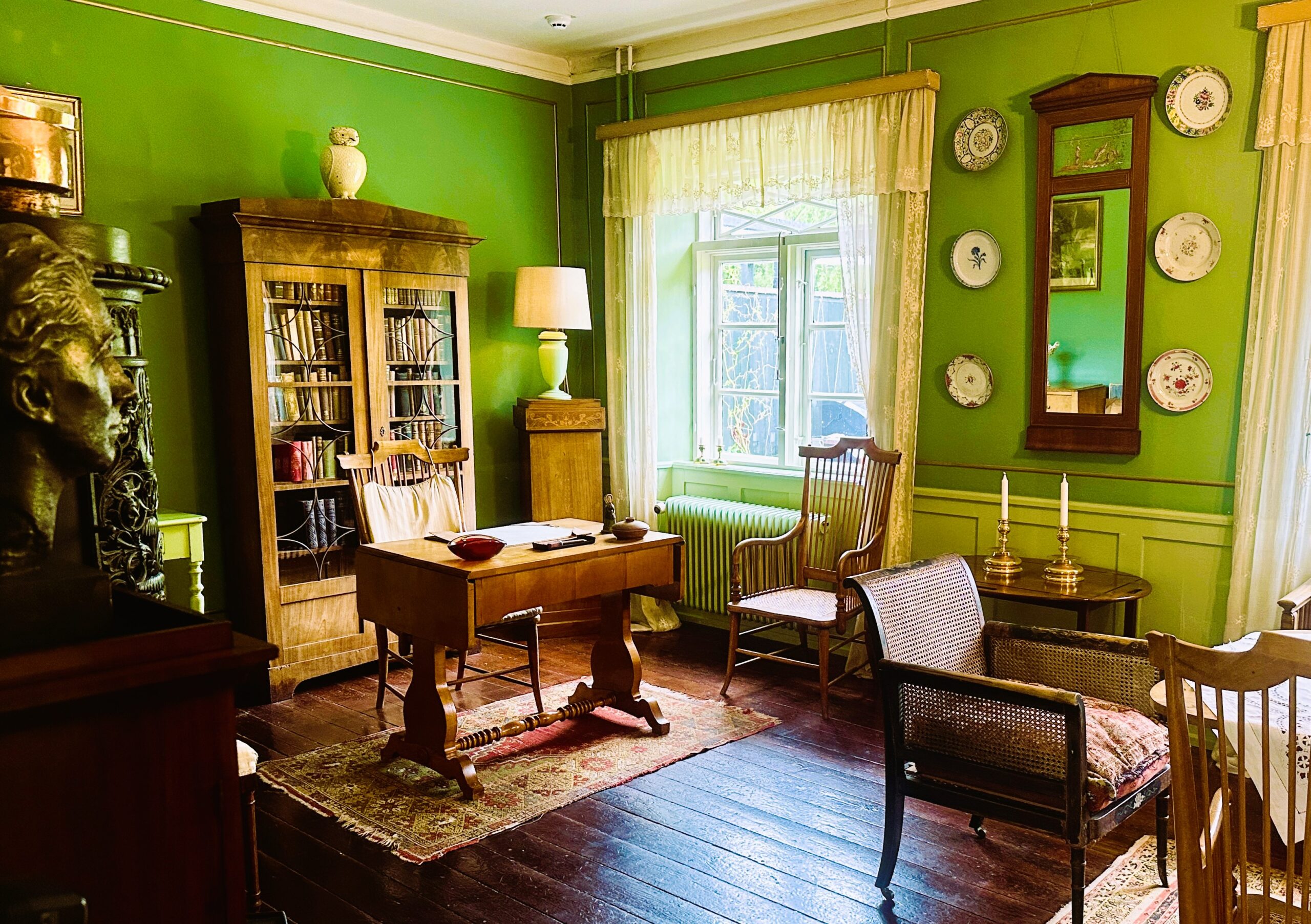 Karen Blixen wrote stories in this room at Rungstedlund, the author's estate.