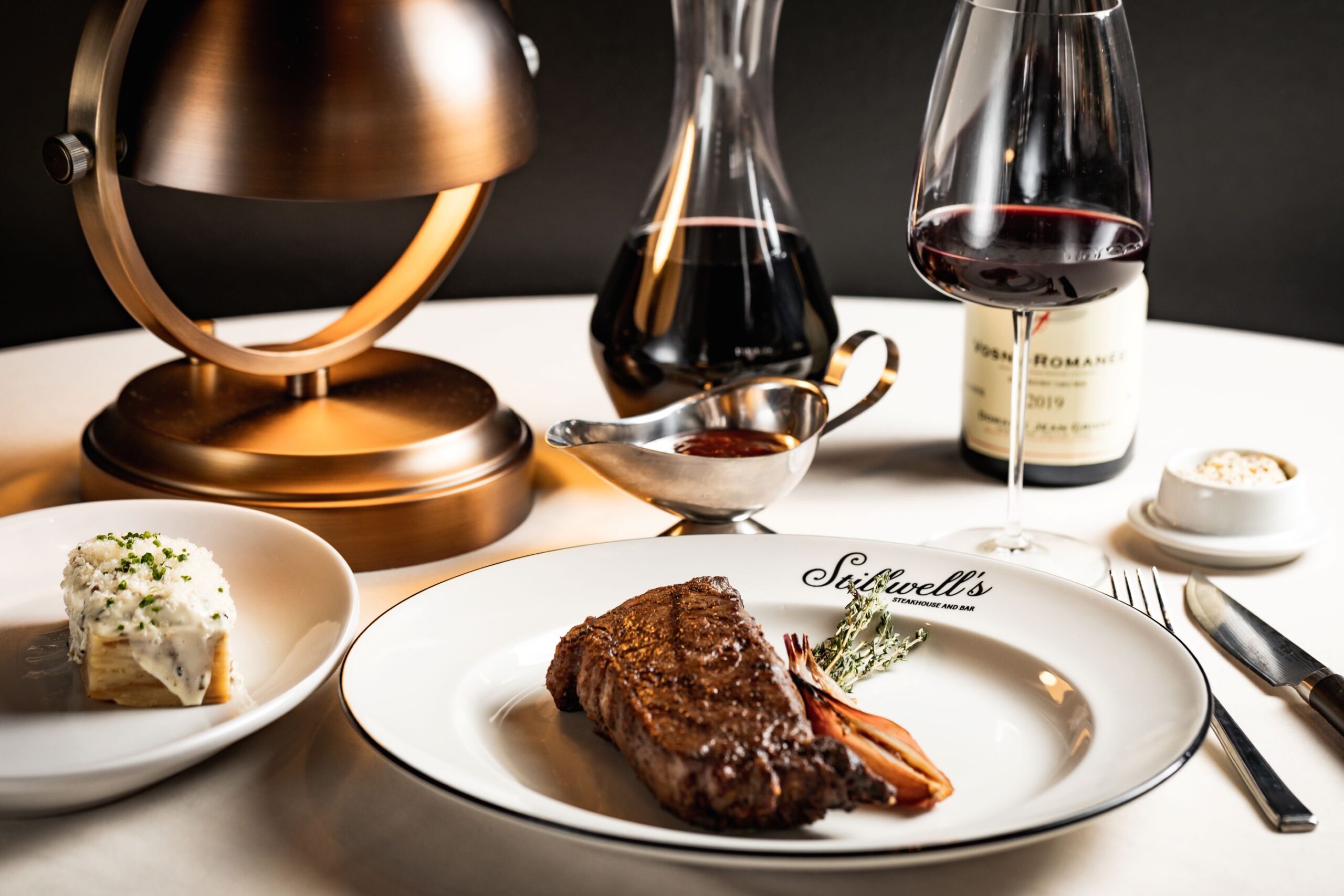 Steaks and fine wine pair perfectly at Stillwell's in Hotel Swexan